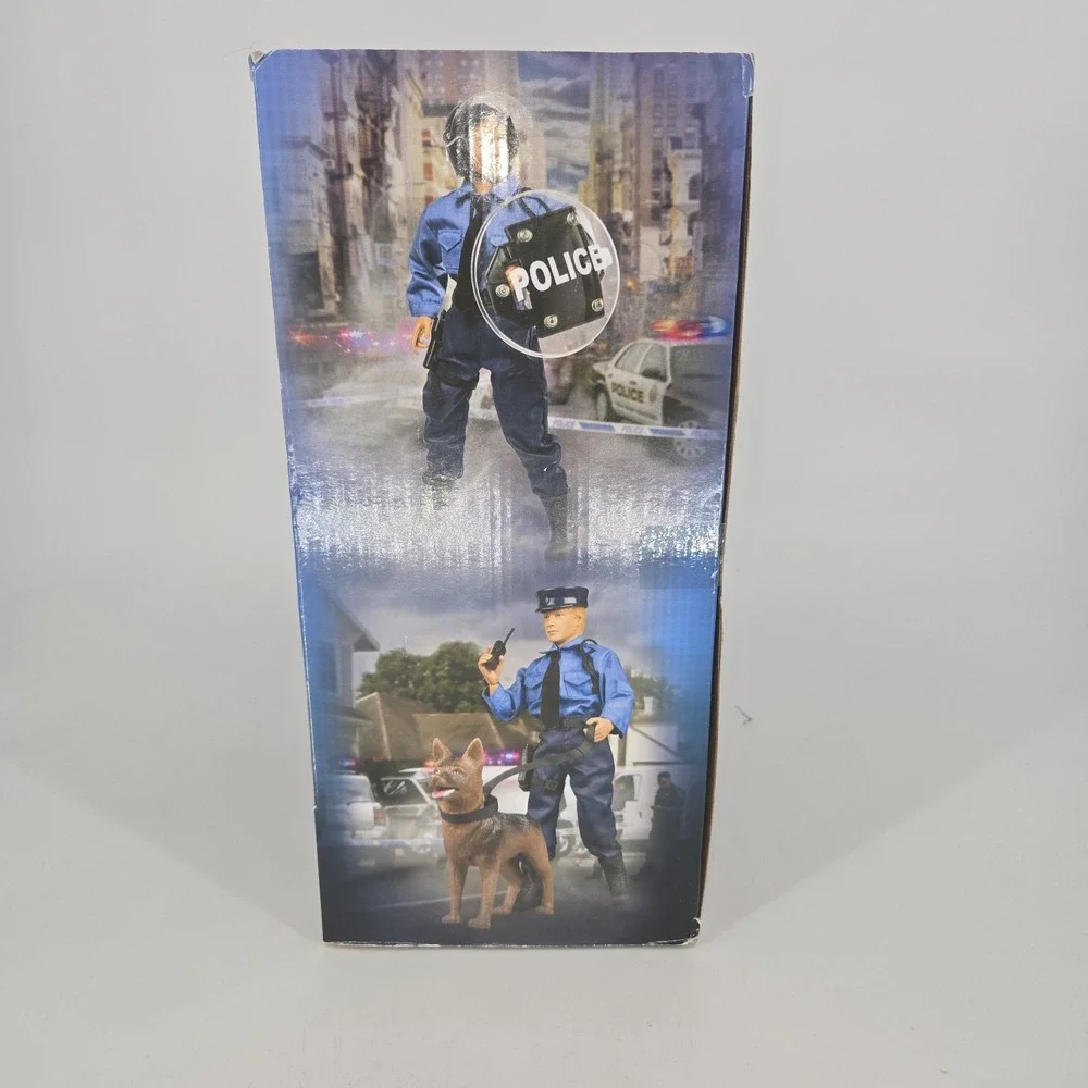 Click N Play World Peacekeepers Police Officer 1:6 12in Motorcycle Figure 30718